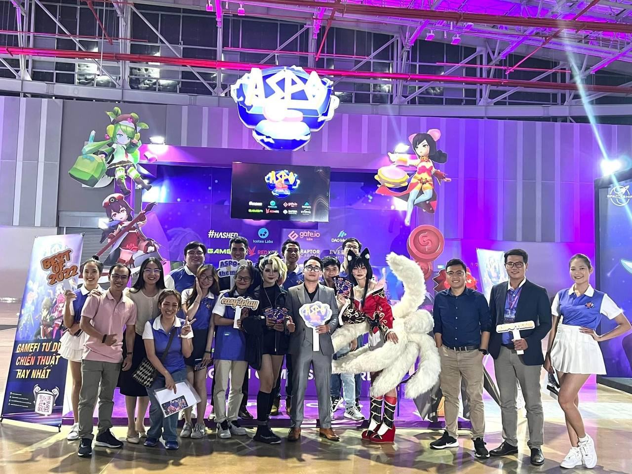 Gosu game booth at an offline event