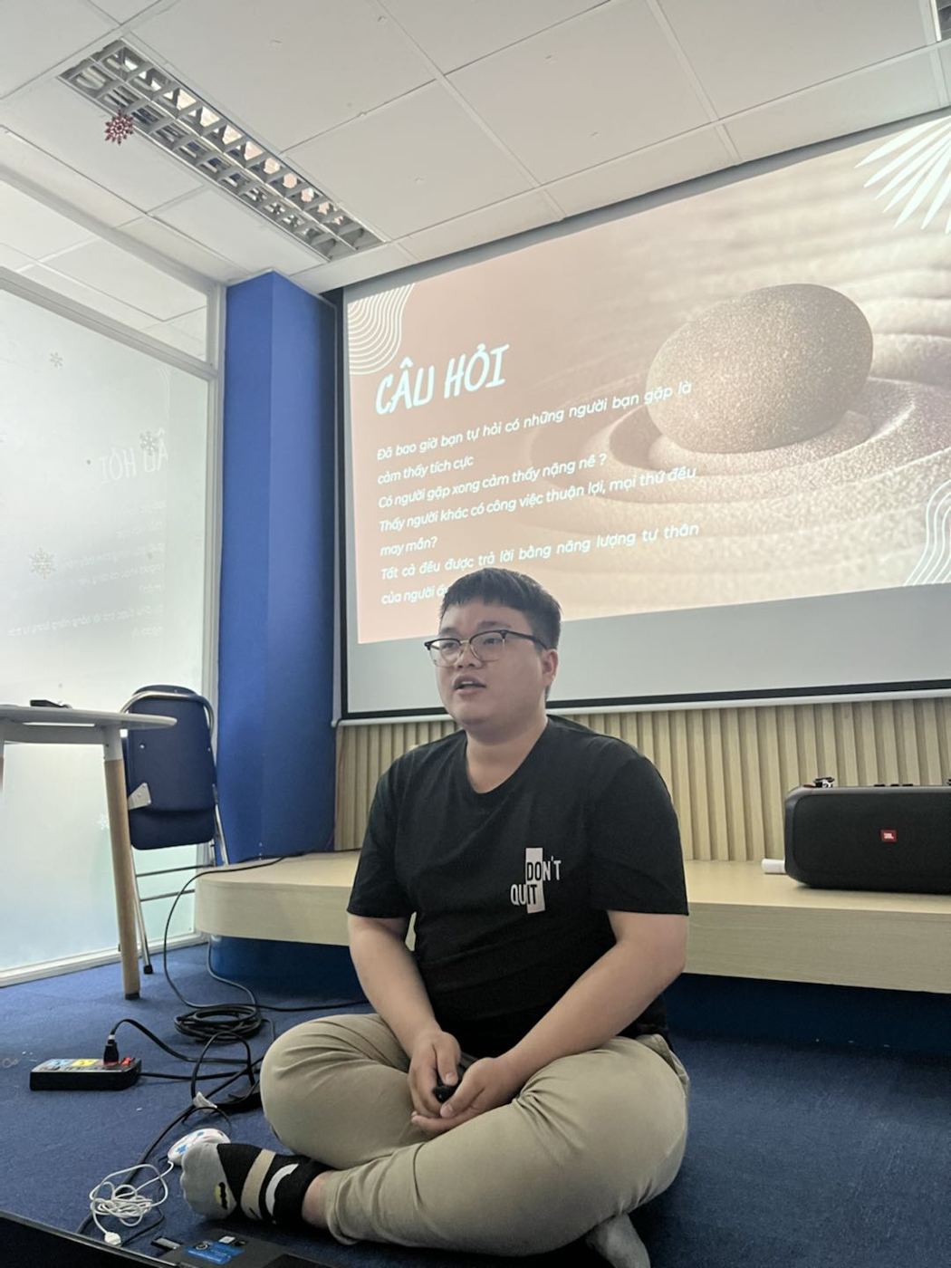 Nguyen leading a session